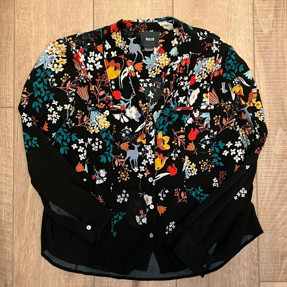 Anthropologie Maeve blouse 2 petite